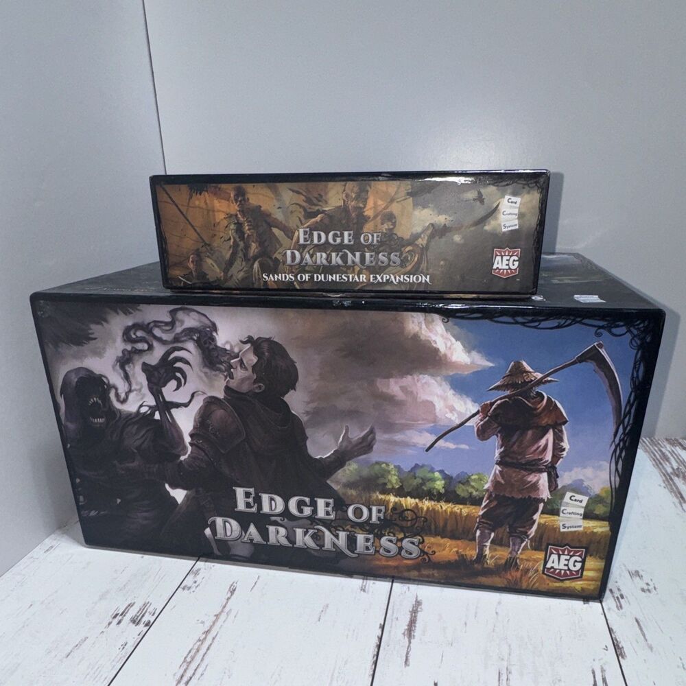NEW AEG Edge of Darkness w/Sands of Dunestar Exp Kickstarter Edition Complete